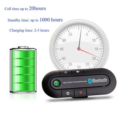 Kit mains libres Bluetooth KMIND pour voiture avec fonctions de musique et d'appel