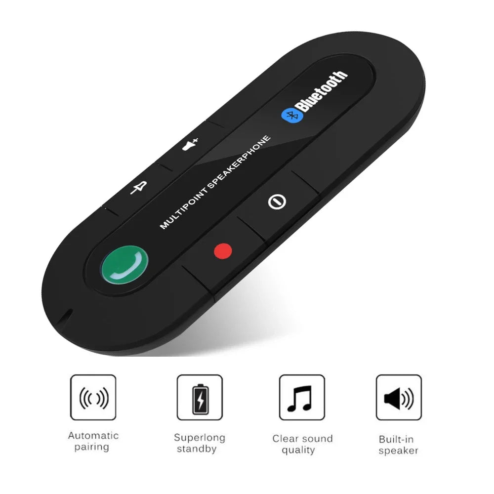 Kit mains libres Bluetooth KMIND pour voiture avec fonctions de musique et d'appel