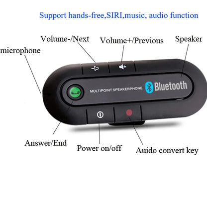 Kit mains libres Bluetooth KMIND pour voiture avec fonctions de musique et d'appel