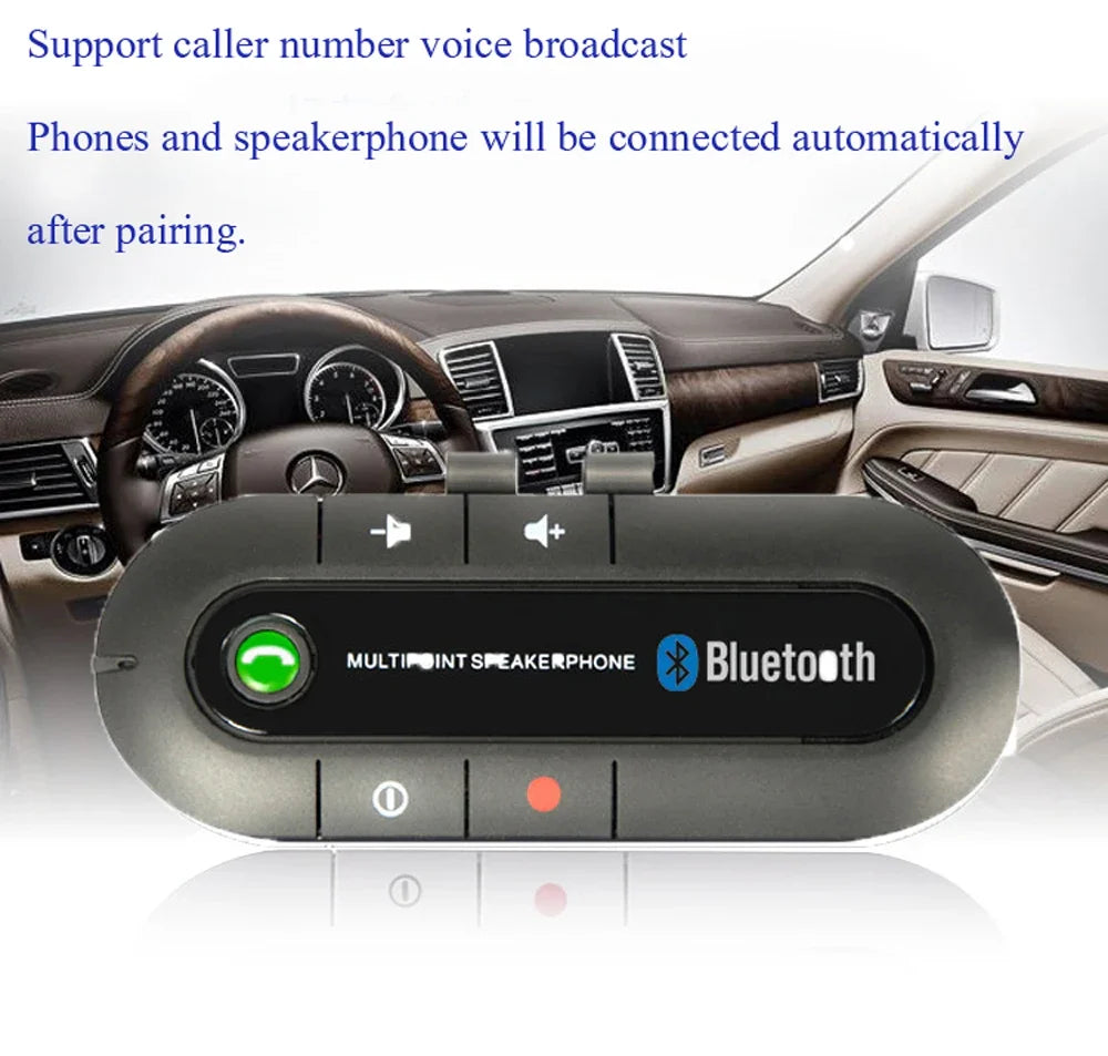 Kit mains libres Bluetooth KMIND pour voiture avec fonctions de musique et d'appel